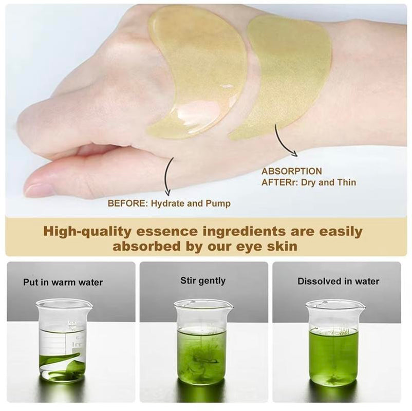 Avocado Eye Mask 60 Piece Eye Brightening Patch Is Suitable for Dark Circles and Puffiness, Moisturizing and Nourishing Eye Care Facial Mask, Reducing Wrinkles, Relieving Stress and Improving Dry Eye Skin Halloween Gift